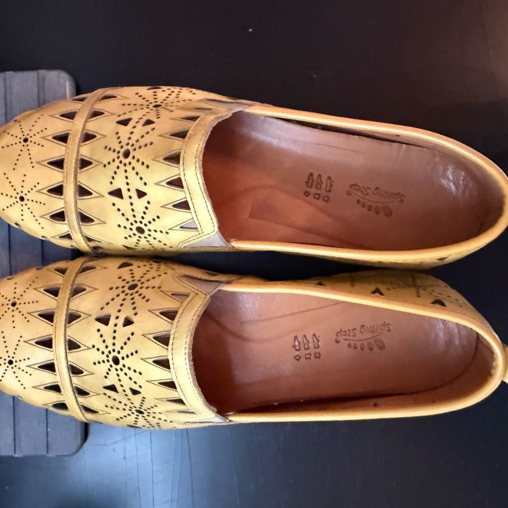 Spring Step Women's Yellow Loafers